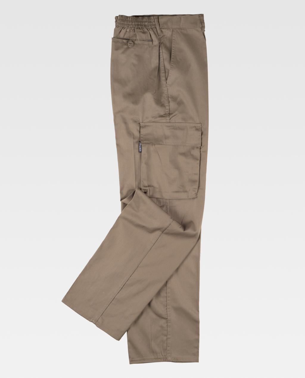 Pantalón WORKTEAM B1403 BEIGE (65%Poli-35%Alg) 200G.