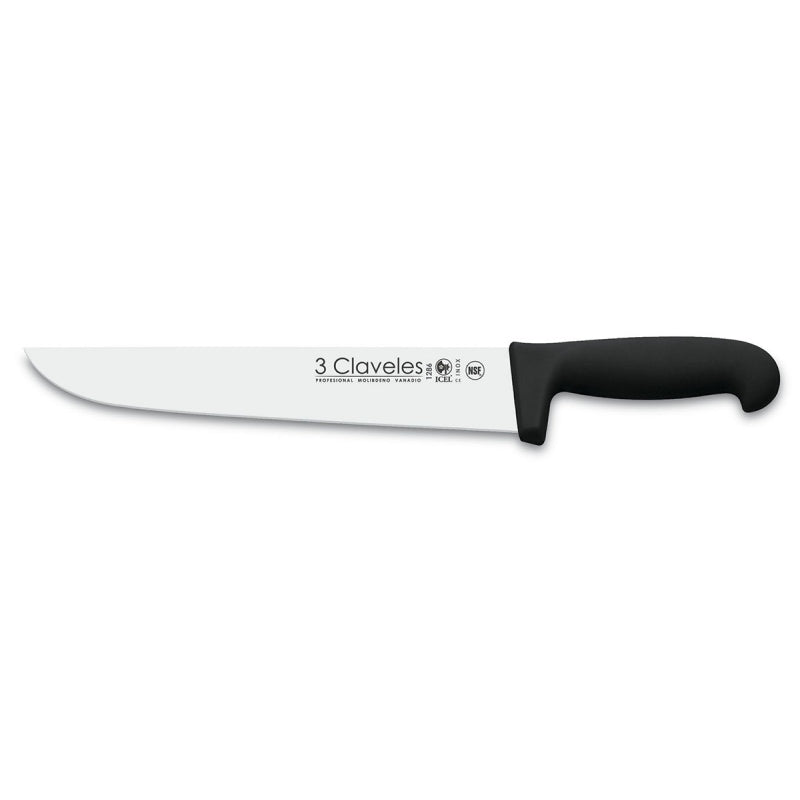 Cuchillo 3 Claveles 01286 Carnicero 25cm NEGRO