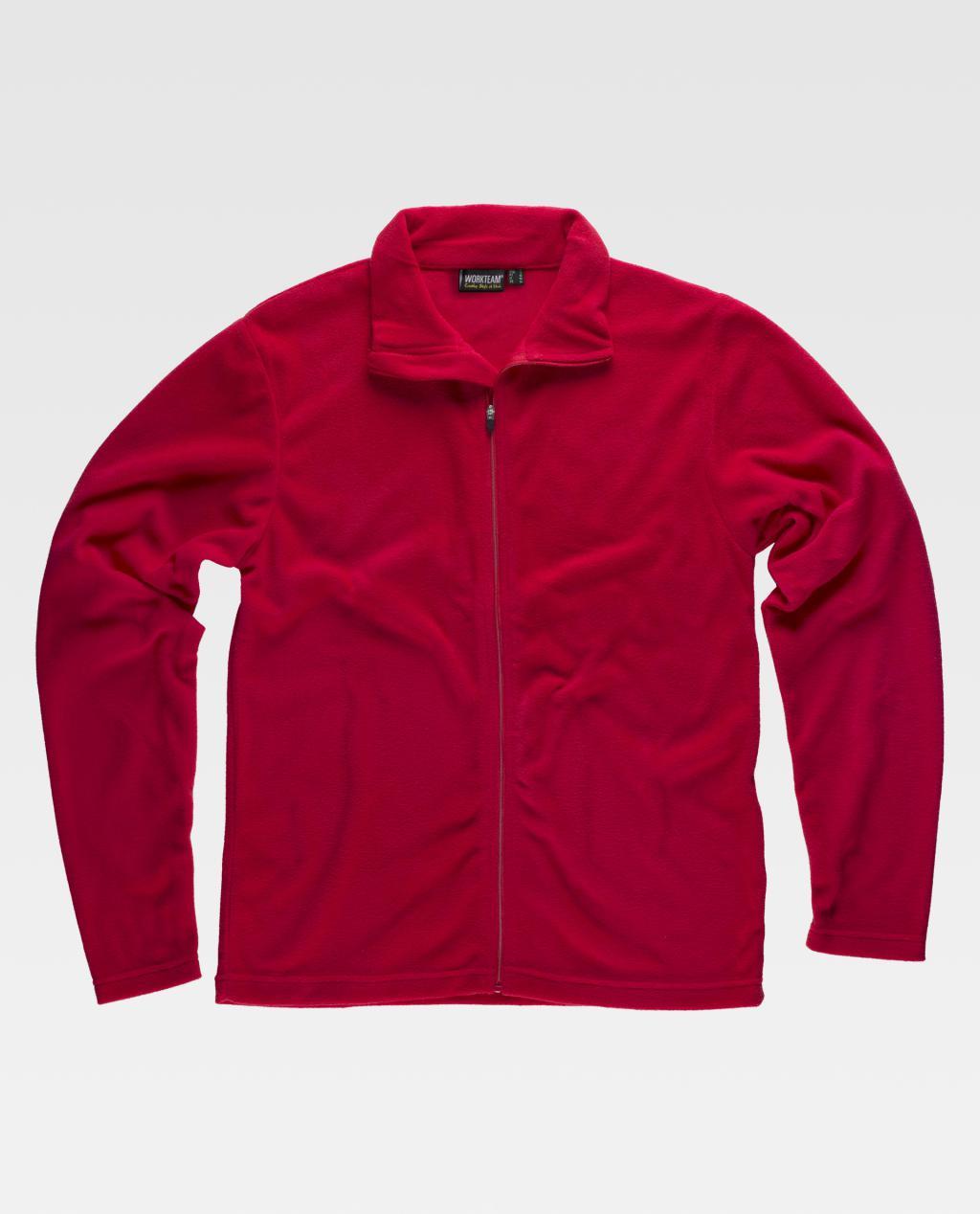 Polar WORKteam S4002 ROJO cremallera, 2Piel, 160G.