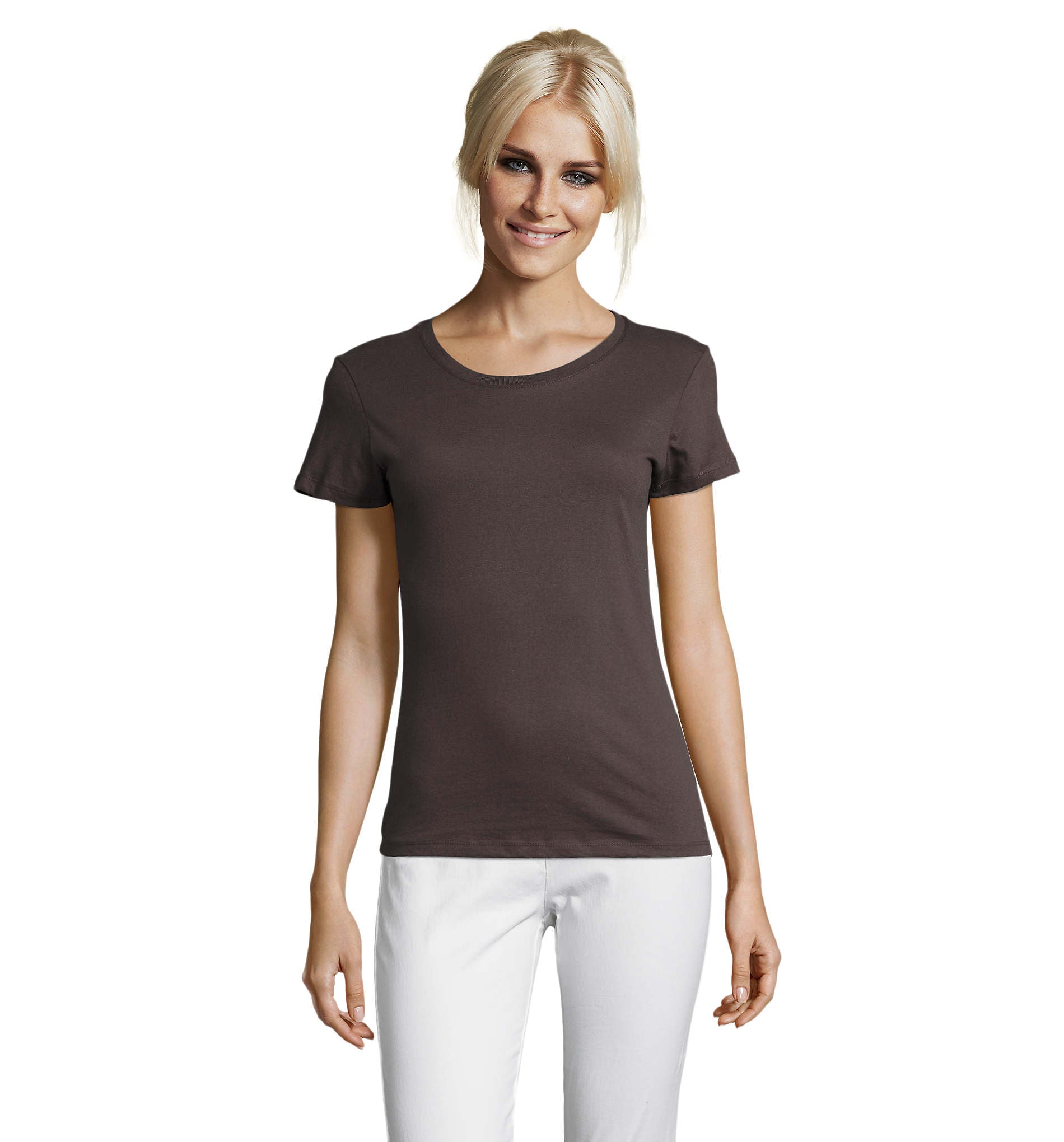 Camiseta Sols REGENT SRA GRIS OSCURO 384 150g/m²