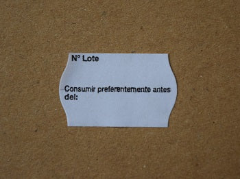 Rollo Etiqueta OPEN BLANCA 26x16 NºLote C.P.A.D (40R CAJA).