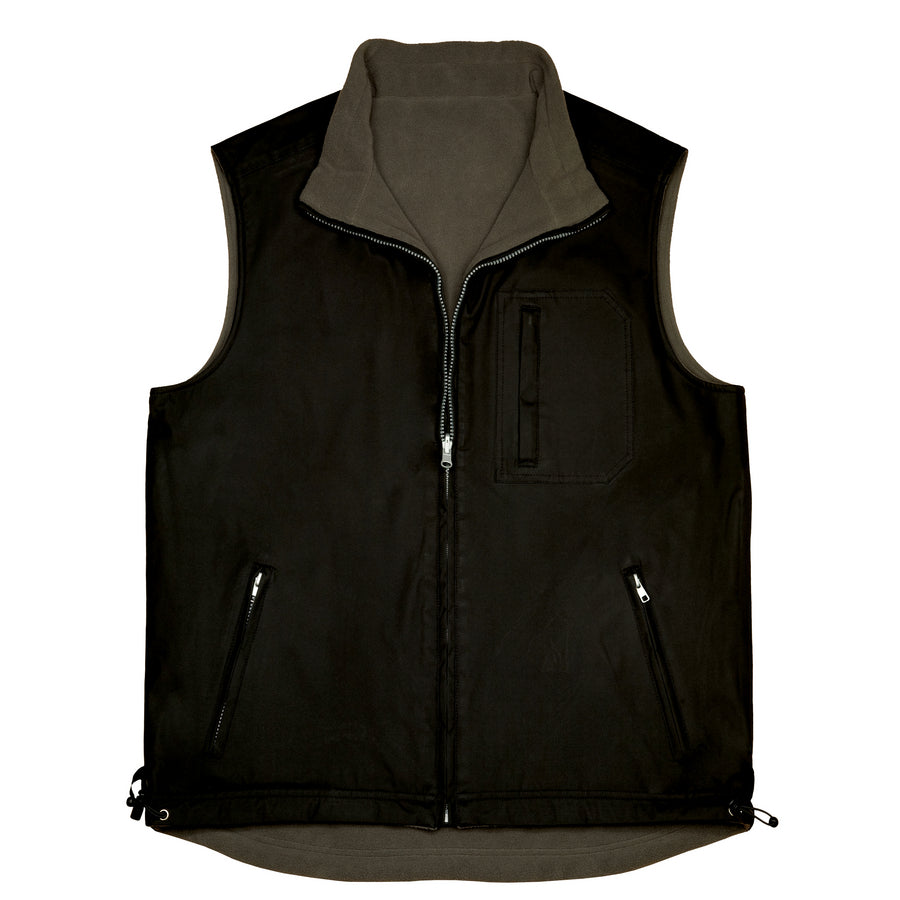 Chaleco Pongee NEGRO / GRIS 6015.