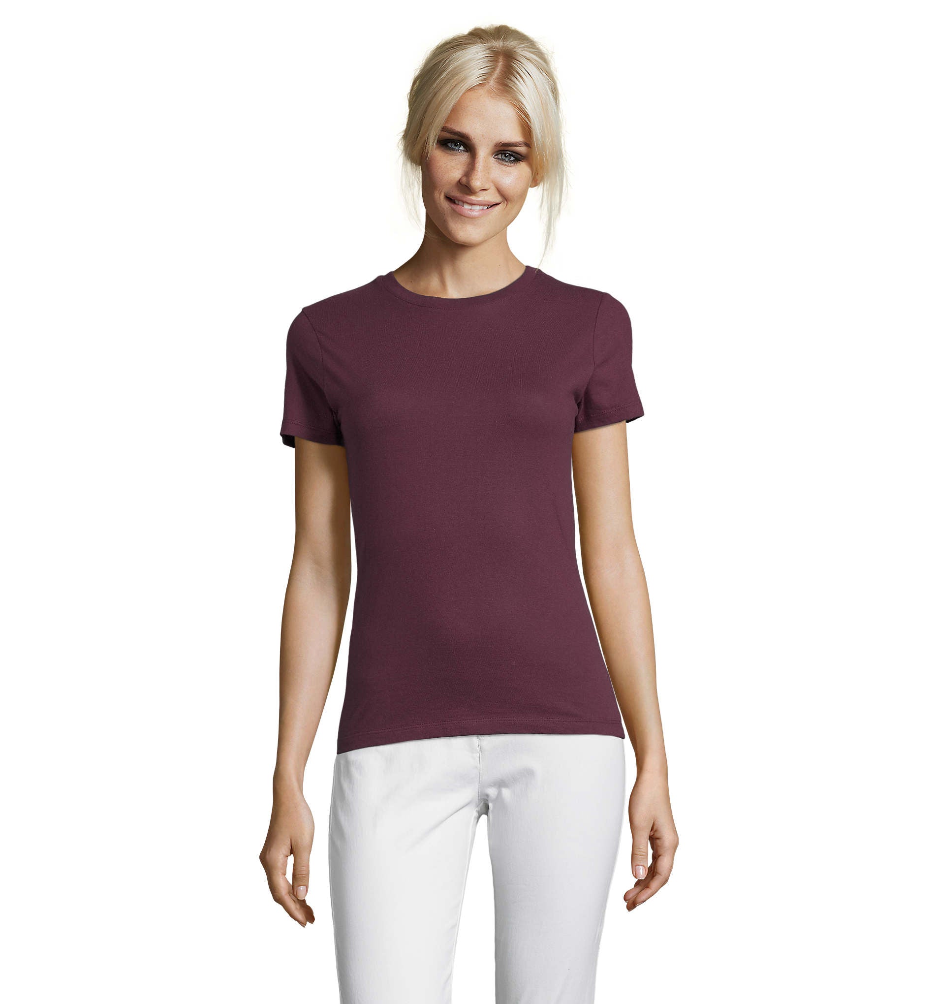 Camiseta Sols REGENT SRA BURDEOS 146 150g/m²